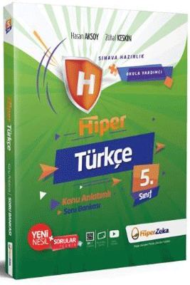 Hiper Zeka Yayınları 5. Sınıf Türkçe  Konu Anlatımlı Soru Bankası